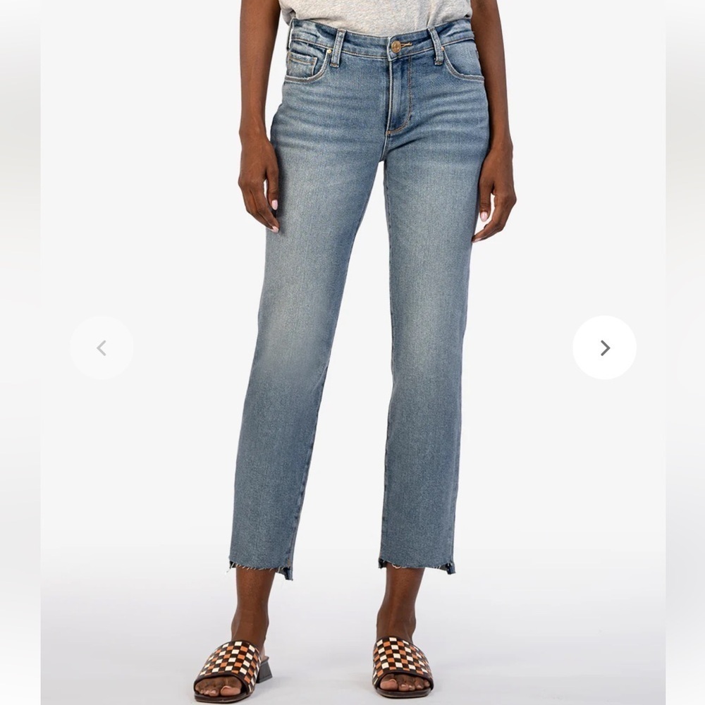 KUT Reese mid rise ankle striight leg size 18 nwt